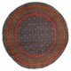 Afgan Buchara okrągły 100% wełniany dywan z Afganistanu 200x200cm ręcznie tkany