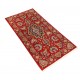 Perski luksusowy dywan KOM Sherkat Farsh (GHOM) ręczne tkany 70x140cm 100% wełna kwiatowy gustowny czerwony
