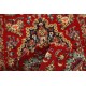 Perski luksusowy dywan KOM Sherkat Farsh (GHOM) ręczne tkany 70x140cm 100% wełna kwiatowy gustowny czerwony