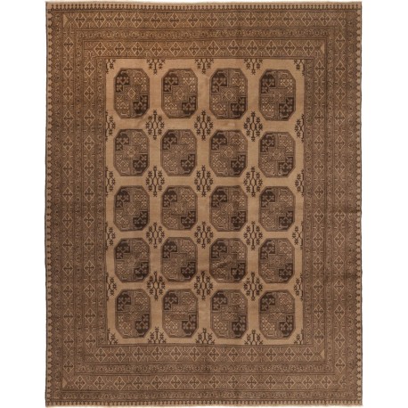 Afgan Buchara oryginalny 100% wełniany dywan z Afganistanu 260x340cm ręcznie tkany