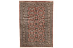 Chodnik Buchara - dywan ręcznie tkany z Pakistanu wełna i jedwab ok 140x200cm czerwony