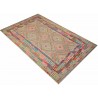 Etniczny kilim szary z Afganistanu dzieło Chobi nomadyczny 300x450cm