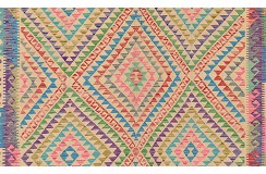 Etniczny kilim szary z Afganistanu dzieło Chobi nomadyczny 300x450cm