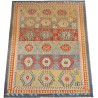 Etniczny kilim szary z Afganistanu dzieło Chobi nomadyczny 300x400cm