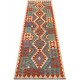 Kolorowy dywan kilim Maimana chodnik ok 80x300cm z Afganistanu 100% wełna dwustronny rustykalny