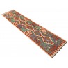 Etniczny kilim szary z Afganistanu dzieło Chobi nomadyczny 80x300cm