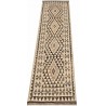 Etniczny kilim szary z Afganistanu dzieło Chobi nomadyczny 80x200cm