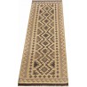 Etniczny kilim szary z Afganistanu dzieło Chobi nomadyczny 70x200cm