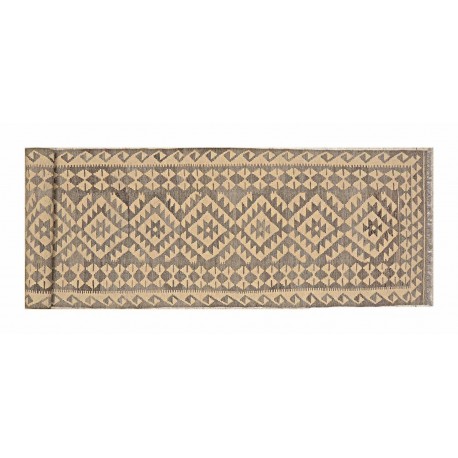 Kolorowy dywan kilim art deco chodnik 80x300cm z Afganistanu Chobi Old Style 100% wełna dwustronny vintage nomadyczny