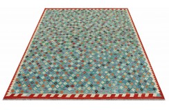 Etniczny kilim szary z Afganistanu dzieło Chobi nomadyczny 250x300cm