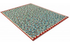 Etniczny kilim szary z Afganistanu dzieło Chobi nomadyczny 250x300cm