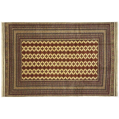 Afgan Buchara oryginalny 100% wełniany dywan z Afganistanu 200x300cm ręcznie tkany