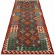 Kolorowy dywan kilim Maimana chodnik ok 80x300cm z Afganistanu 100% wełna dwustronny rustykalny