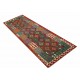 Kolorowy dywan kilim Maimana chodnik ok 80x300cm z Afganistanu 100% wełna dwustronny rustykalny