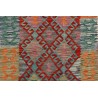 Etniczny kilim kolorowy z Afganistanu dzieło Chobi nomadyczny 80x300cm