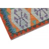 Etniczny kilim kolorowy z Afganistanu dzieło Chobi nomadyczny 80x300cm