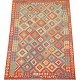 Kolorowy dywan kilim Maimana 200x300cm z Afganistanu 100% wełna dwustronny rustykalny