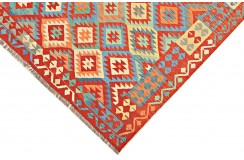 Etniczny kilim szary z Afganistanu dzieło Chobi nomadyczny 200x300cm