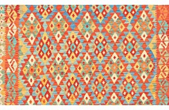 Etniczny kilim szary z Afganistanu dzieło Chobi nomadyczny 200x300cm