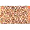 Etniczny kilim szary z Afganistanu dzieło Chobi nomadyczny 200x300cm