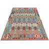 Etniczny kilim szary z Afganistanu dzieło Chobi nomadyczny 200x300cm