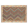 Kolorowy dywan kilim Maimana 200x300cm z Afganistanu 100% wełna dwustronny rustykalny
