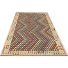 Etniczny kilim szary z Afganistanu dzieło Chobi nomadyczny 200x300cm
