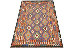Etniczny kilim szary z Afganistanu dzieło Chobi nomadyczny 200x300cm