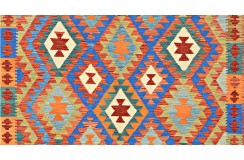 Etniczny kilim szary z Afganistanu dzieło Chobi nomadyczny 200x300cm
