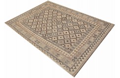 Etniczny kilim szary z Afganistanu dzieło Chobi nomadyczny 200x300cm