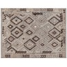 Beżowy dywan kilim art deco chodnik 180x240cm z Afganistanu Chobi Old Style 100% wełna dwustronny vintage nomadyczny