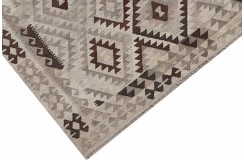 Etniczny kilim szary z Afganistanu dzieło Chobi nomadyczny 180x240cm