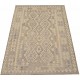 Beżowy dywan kilim art deco chodnik 170x240cm z Afganistanu Chobi Old Style 100% wełna dwustronny vintage nomadyczny