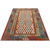 Etniczny kilim szary z Afganistanu dzieło Chobi nomadyczny 150x200cm