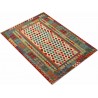 Etniczny kilim szary z Afganistanu dzieło Chobi nomadyczny 150x200cm