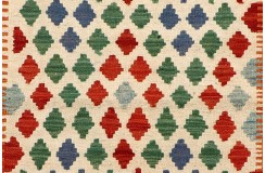 Etniczny kilim szary z Afganistanu dzieło Chobi nomadyczny 150x200cm