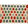 Etniczny kilim szary z Afganistanu dzieło Chobi nomadyczny 150x200cm