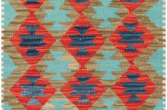 Etniczny kilim szary z Afganistanu dzieło Chobi nomadyczny 120x180cm