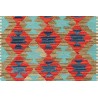 Etniczny kilim szary z Afganistanu dzieło Chobi nomadyczny 120x180cm