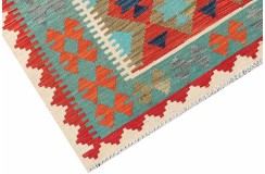 Etniczny kilim szary z Afganistanu dzieło Chobi nomadyczny 120x180cm