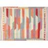 Kolorowy dywan kilim Maimana 120x180cm z Afganistanu 100% wełna dwustronny rustykalny