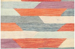 Etniczny kilim szary z Afganistanu dzieło Chobi nomadyczny 120x180cm