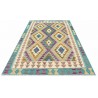 Etniczny kilim szary z Afganistanu dzieło Chobi nomadyczny 120x180cm