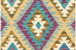 Etniczny kilim szary z Afganistanu dzieło Chobi nomadyczny 120x180cm