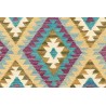 Etniczny kilim szary z Afganistanu dzieło Chobi nomadyczny 120x180cm