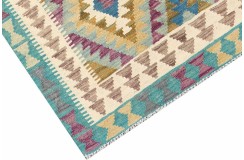 Etniczny kilim szary z Afganistanu dzieło Chobi nomadyczny 120x180cm