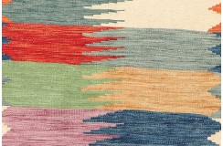 Etniczny kilim szary z Afganistanu dzieło Chobi nomadyczny 120x180cm