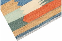 Etniczny kilim szary z Afganistanu dzieło Chobi nomadyczny 120x180cm