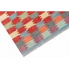Etniczny kilim szary z Afganistanu dzieło Chobi nomadyczny 120x180cm