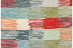 Etniczny kilim szary z Afganistanu dzieło Chobi nomadyczny 120x180cm